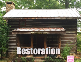 Historic Log Cabin Restoration  Coats, North Carolina